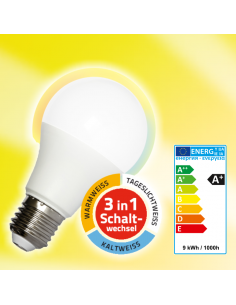 LED Pure-Z "TRICOLOR" 9W E27