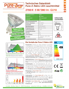 LED Pure-Z "SPOT" 5W GU10 2