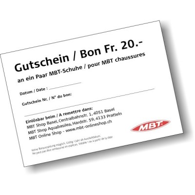 MBT Gutschein Fr. 20.-